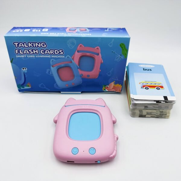 Flash Cards for Kids: English Learning Machine with Card Slot for Early Childhood Education
