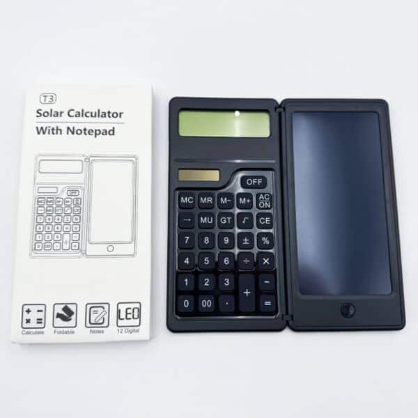 Solar-Powered Calculator with Handwriting Pad S3 Student Portable Learning & Office Gift Scientific Function Mini Calculator