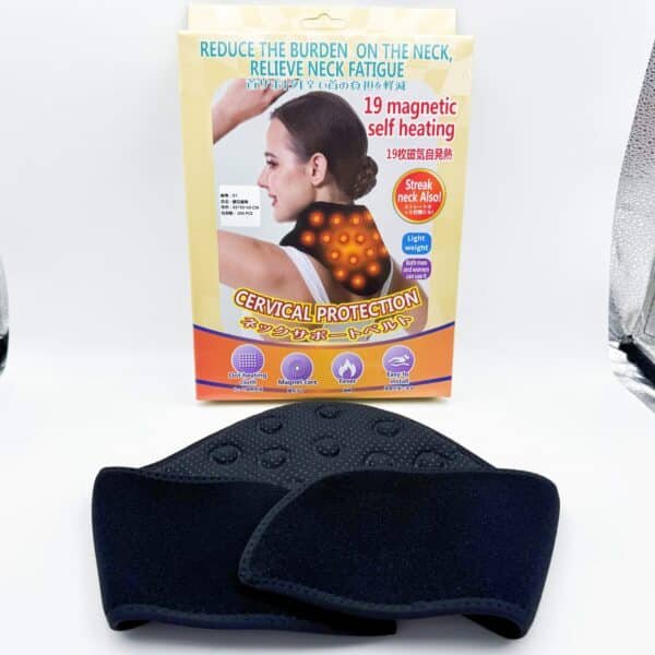 Adult Self-Heating Neck Support Therapeutic Neck and Shoulder Warmer Heated Neck Wrap 19 Magnetic Stones