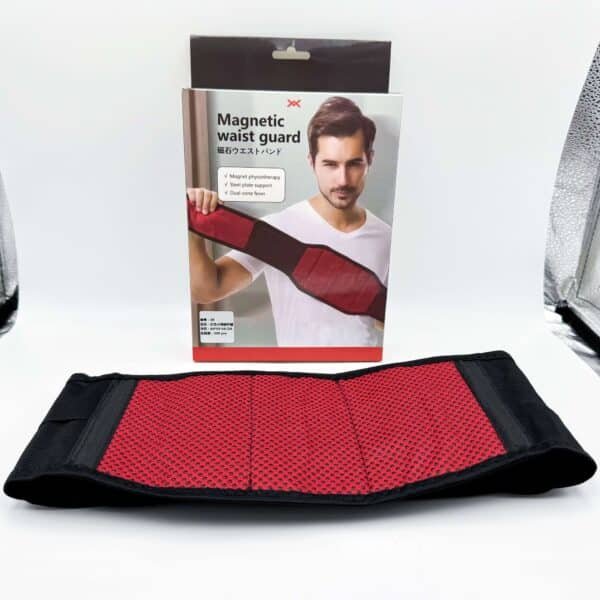 Self-Heating Lumbar Support Belt with Lumbar Disc Stabilizer Plate for Waist Support, Abdominal Tucking, and Winter Warmth