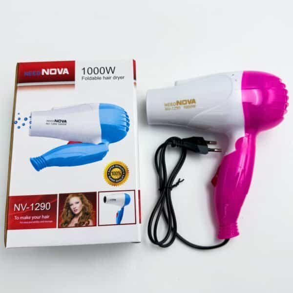 Mini Hair Dryer for Home Use Foldable Hot/Cold Constant Temperature Portable Hair Dryer for Student Dorms