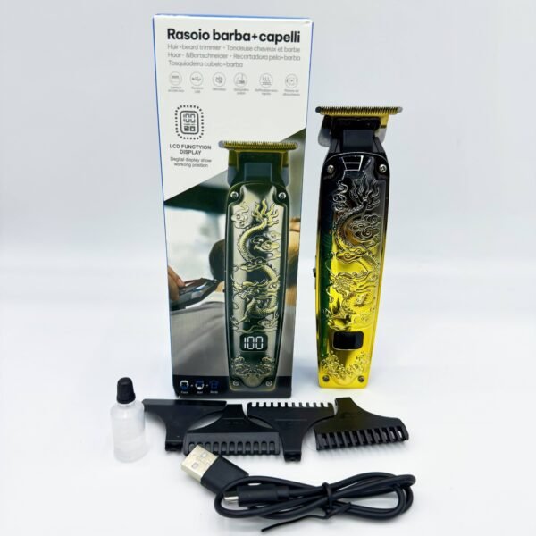 Long-lasting battery life for home electric hair clippers Precision steel blades prevent hair jams Digital display for salon-grade professional electric hair clippers