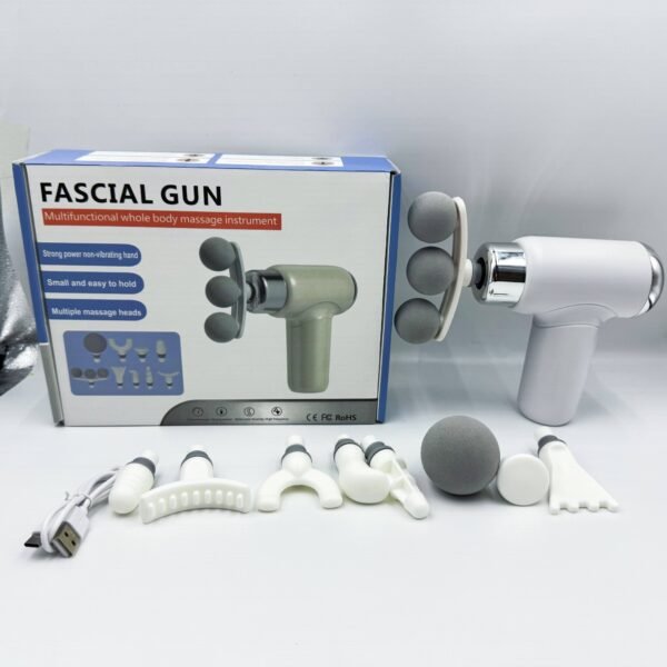 Mini 3-Head Massage Gun for Neck and Muscle Relaxation