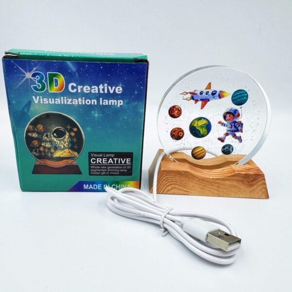 Starry Sky Universe Milky Way 3D Laser-Engraved Crystal Ball Night Light Ornament
