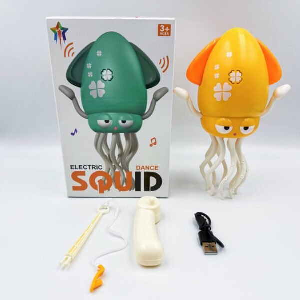 Dancing Octopus Electric Squid with Motion-Sensing Escape and Obstacle Avoidance