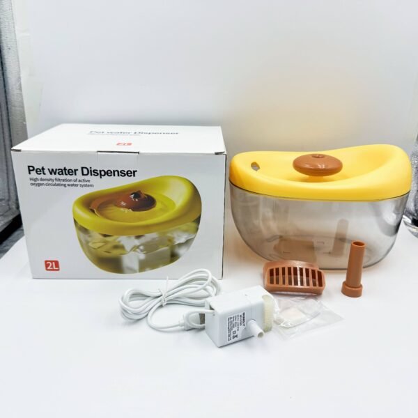 Meow Automatic Water Dispenser with Circulating Filtration Pet Watering Station with Flowing Water Dogs Drink Water, Water Feeding, Water Drinking