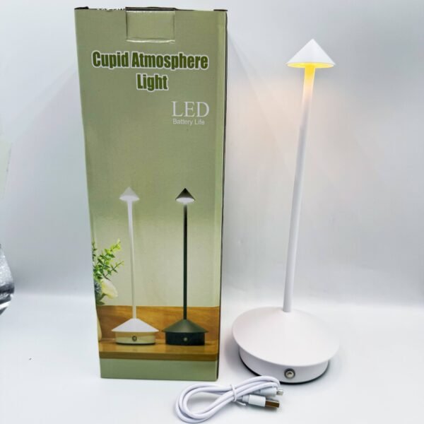 Creative Pointed-Top Night Light Outdoor Camping Rechargeable Lamp Dining Room, Café, Bar Ambiance Lighting