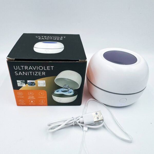 2-in-1 Portable Pacifier Sterilizer with Teeth Retainer UVC Ultraviolet Denture Sanitizer