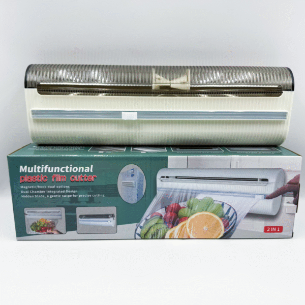 Magnetic Cling Film Cutter for Refrigerator & Kitchen Tear-Free Cling Film Cover & Cutting Box Wall-Mounted Storage Wonder