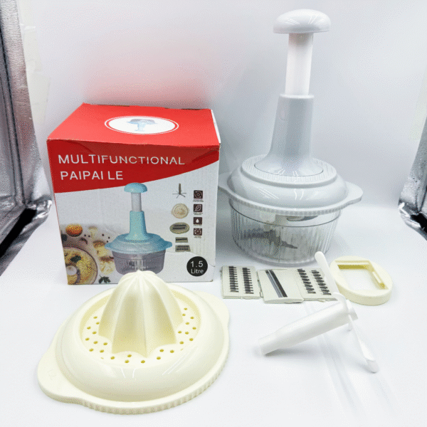 Manual Food Processor Pressure-Style Vegetable Chopper Meat Grinder Patty Maker Vegetable Slicer Multi-Function Baby Food Maker