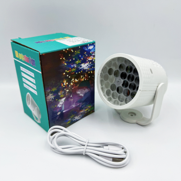 Dinosaur Cartoon Pattern USB Cylinder Projector Christmas & Halloween Decor 16-Image Tube Ambient Light