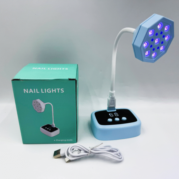 Desktop Lotus Lamp Mini Nail Lamp Nail Extension Gel Curing Lamp Nail Tip Gel Quick-Dry UV Curing Lamp