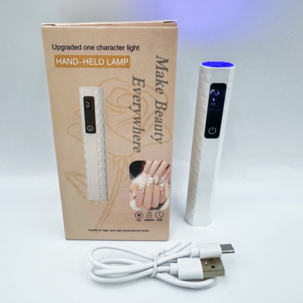 Single-Line LED Nail Lamp with Spotlight Feature LED Nail Drying Lamp Quick-Dry Nail Curing Lamp Compact Portable Mini Nail Light Therapy Lamp