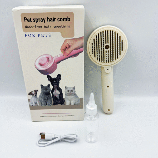 Pet Grooming Comb with One-Touch Hair Removal Dog Hair Removal Pet Comb Cat Styling & Beauty Comb Odor-Removing Comb Smooth-Coat Comb