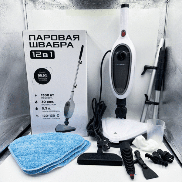 Steam High-Temperature Steam Mop Home Multi-Function Electric Cleaning Machine Compact Handheld Dust Mite Removal & Sterilizing Floor Scrubber