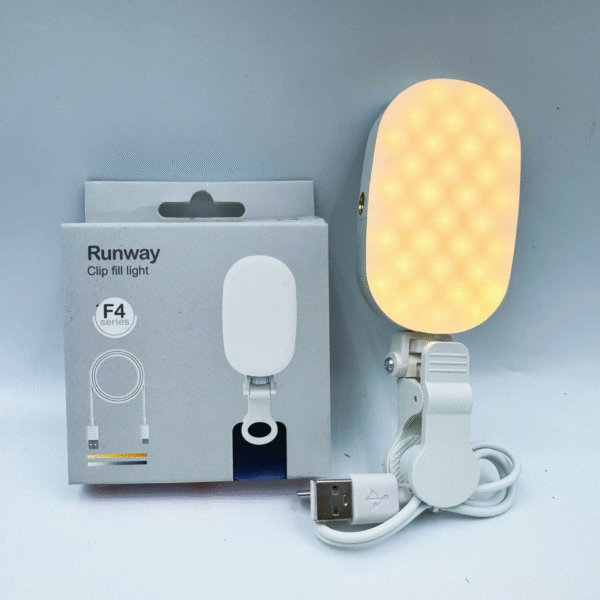 Elliptical Pocket Light Mini Phone Clip Light Streamer-Specific Tri-Color RGB Ambient Light Portable Photography Fill Light