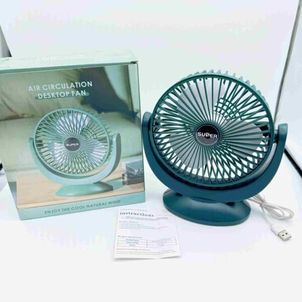 Fashion Summer air Cooling Fan Portable Mini Desk Fan 3 Speed 240 Degree Strong Wind Rechargeable