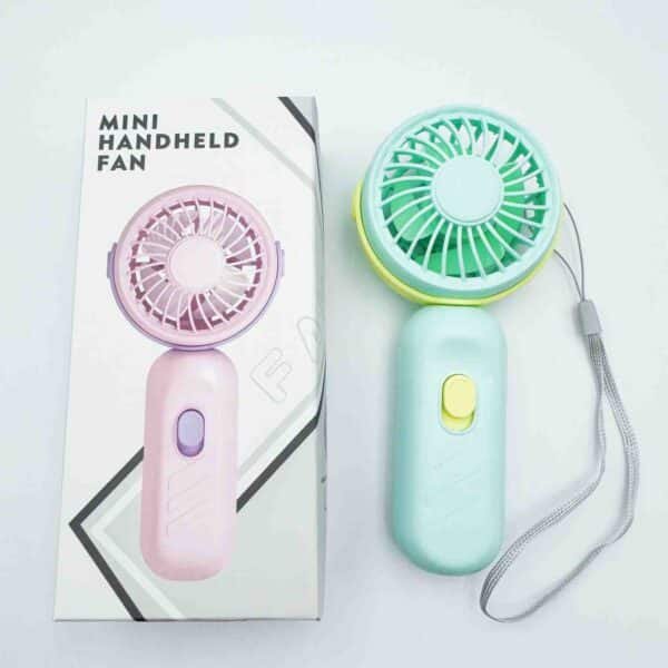 Mini Portable Handheld Electric Cooling Fan Cute Plastic Design for Summer for Car RV Hotel Outdoor Use