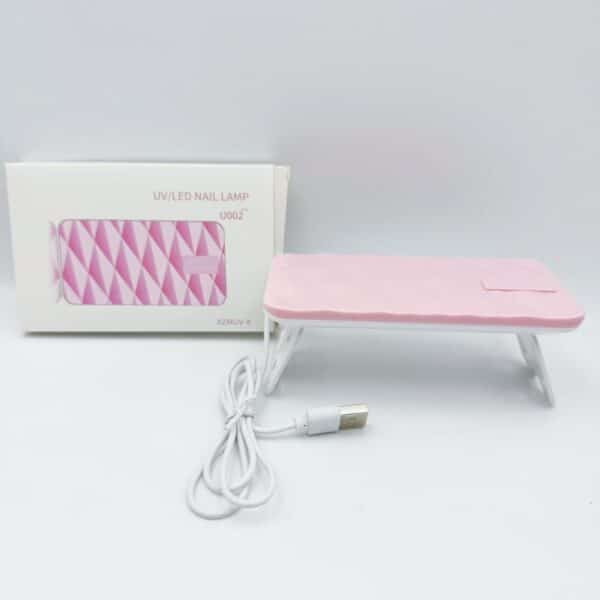 Hot Selling pink Diamond Mini Nail Lamp 27w 9 Lamp Beads Portable Nail Drying Machine