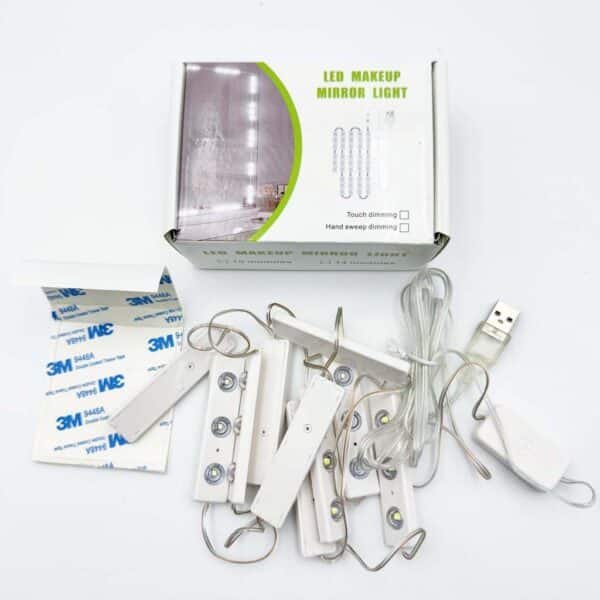 Single-color light string for makeup mirror