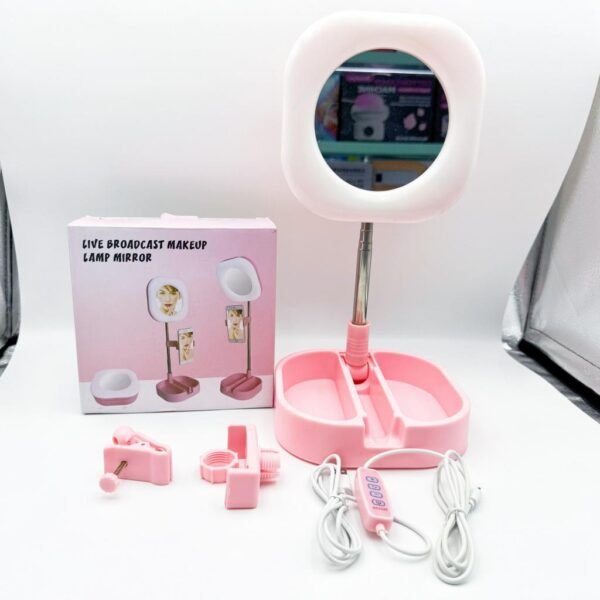 Factory LED Selfie Video Halo Circle Lights Makeup Mirror Phone Holder Live Stream Makeup YouTube Video TikTok Selfie Ring Light