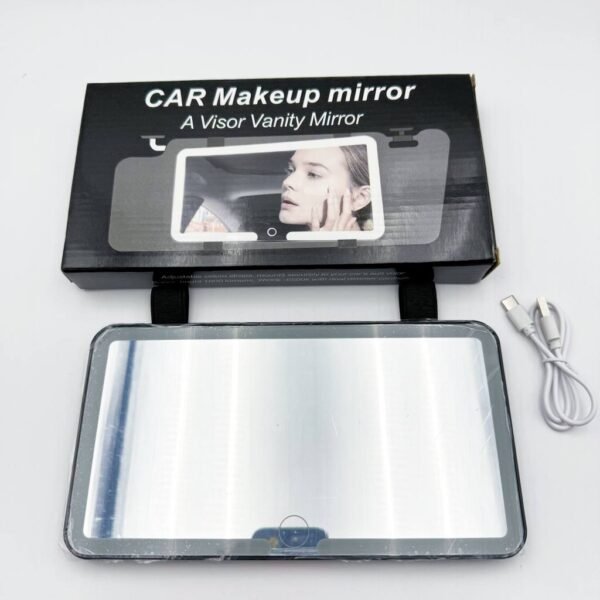 Wholesale Car Make up Mirror Car Sun Visor Mirror Travel Vanity Makeup Sun-shading Cosmetic Mirror With LED Lights