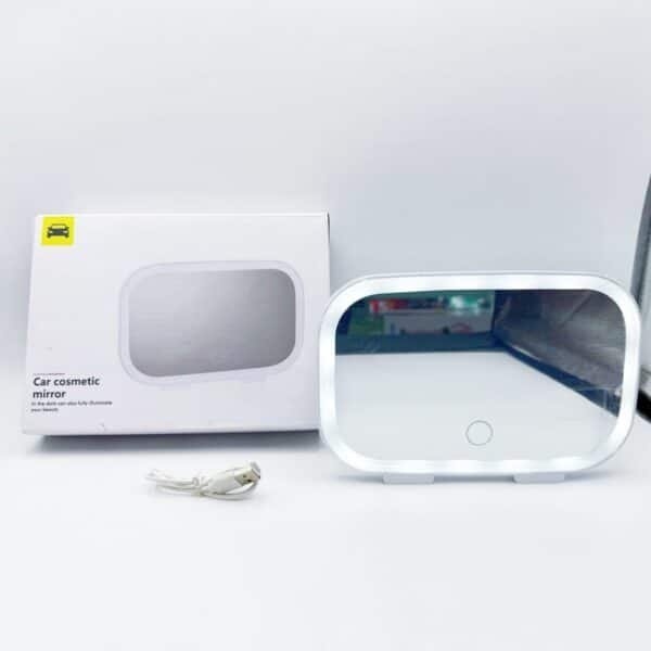 New Car Sun Visor Vanity Mirror Light Rechargeable Led Light Travel Makeup Mirror Rear View Car Sun Visor Vanity Mirror