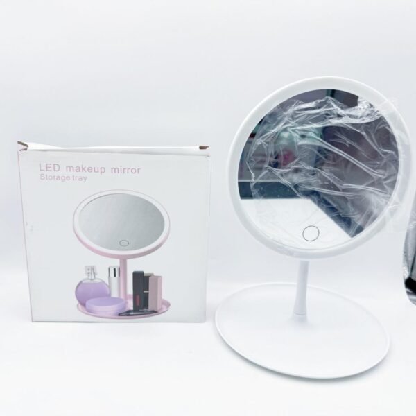 Hot Sales European Style Standing Lighted Makeup Mirror Bathroom Rechargeable Make up Mirror With LED