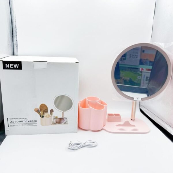 Wholesale Storage Makeup Mirror Cosmetic Makeup Organizer Mirror Cheap Cosmetics Table Makeup Mirro