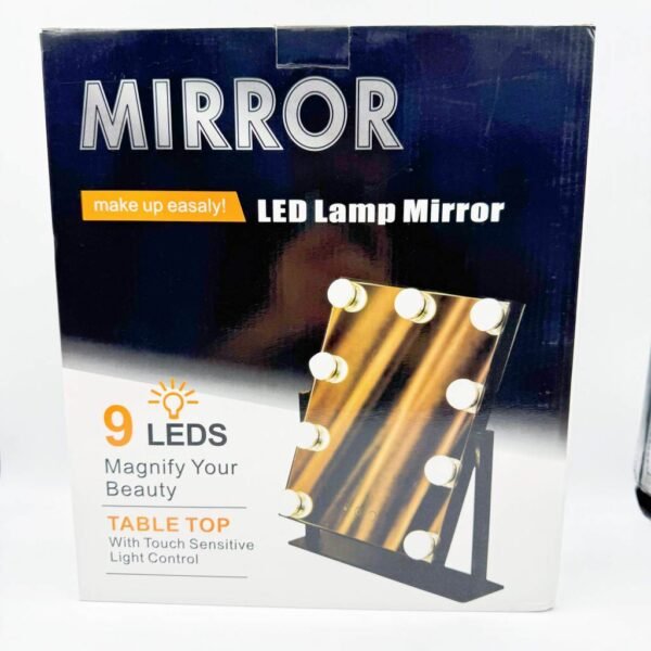 Top Selling Led Hollywood Makeup Beauty Mirror 9 Light Bulbs Vanity Mirror Dimmable Cosmetic Smart Mirror