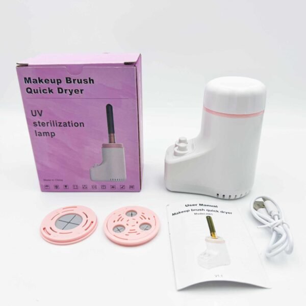 Makeup brush cleaning and rapid drying instrument, multi-functional beauty tool brush dryer, beauty brush drying instrument