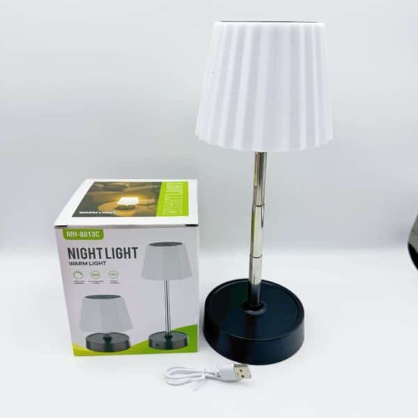 Cross-Border Rechargeable LED Night Light Eye Protection Desk Lamp for Students Retractable Desktop Bedside Reading Lamp