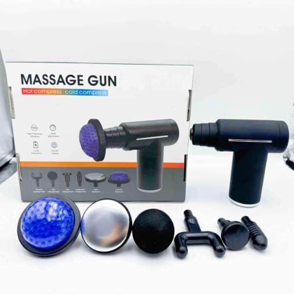 Hot and Cold Compress Muscle Massage Gun Fascia Gun Neck Massager Vibration Fitness Equipment Noise Reduction Electric Massager