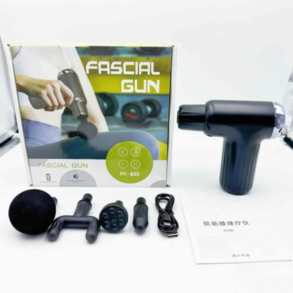USB Rechargeable Mini Massage Gun Cordless Deep Tissue Muscle Relaxer for Body Head & Neck