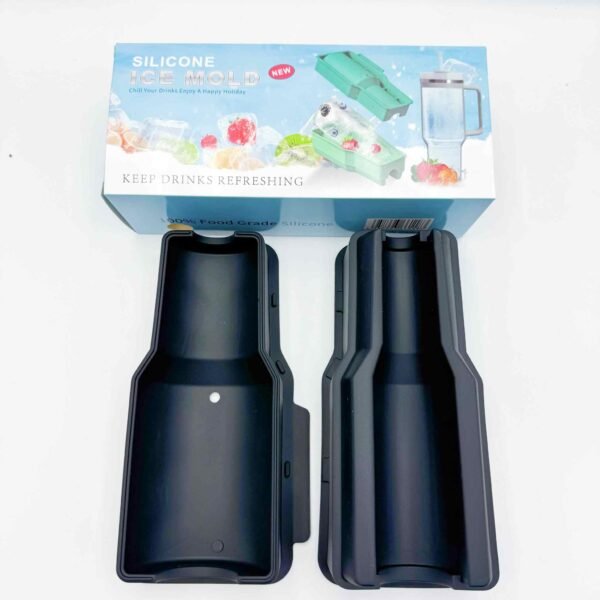 Customized Stanley Cup Silicone Ice Cube Tray with Lid for Freezer Silicone Ice Cube Molds Water Bottle Ice Cube Tray