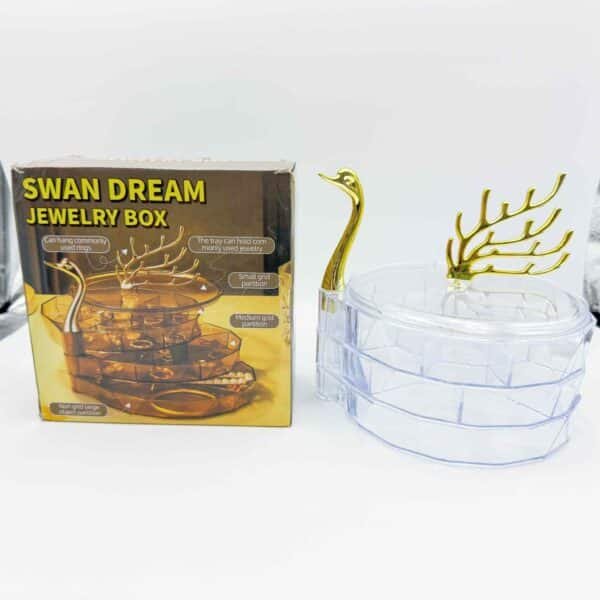 Swan shaped jewelry box high quality acrylic material jewelry box large capacity storage jewelry box