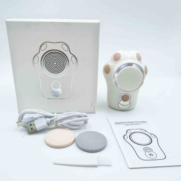 New Rechargeable Foot Grinder to Remove Dead Skin Electric Anti Dead Skin Foot Drill Pedicure with 3 Speed 3 Grinding Heads