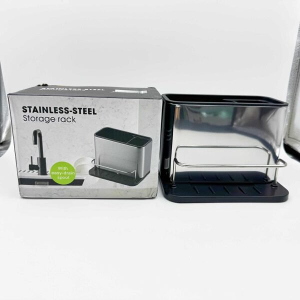 High Quality Stainless-Steel Caddy Sink Area Organizer Sponge Holder Utensils Storage Rack