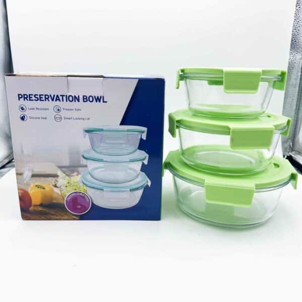 Hot Selling Glass Food Storage Container Glass Meal Prep Bento Lunch Boxes Set with Low Price