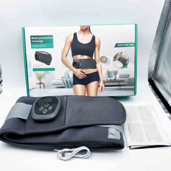 Professional Heated Waist Belt for Back & Abdomen Care. Built-in Vibration Heat. Factory Manufacturer