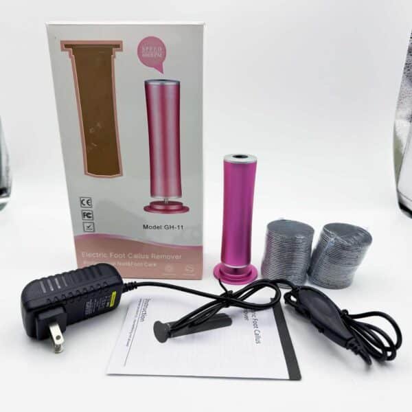 Electric Foot Callus Remover with 60pcs Sandpaper Stepless Speed Control Pedicure Tools Professional Aluminum Callus Remover
