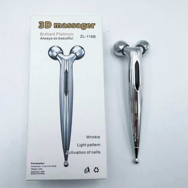 Masaje Facial Private Label Slimming Lifting Anti Wrinkle Y-shape 360 Degrees 3D Face Massager Roller