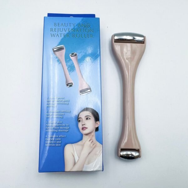 Hot Selling Manual Double Head Stainless Steel Ice Roller Beauty SkinCare Tools Facial Massage Ixe Roller for Face