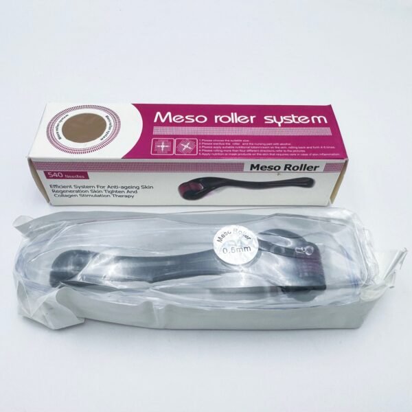 All Black 540 Needles for Facial Body Hair Growth 540 Roller for Skin Beard 0.2mm 0.25mm 0.3mm Face Roll Tool