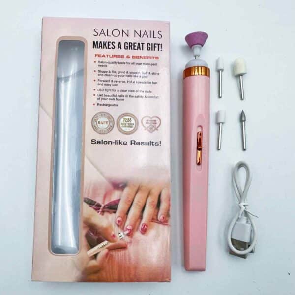 Usb Rechargeable Mini Electric Manicure Art Pen Nail Drill Professional Polisher Set Portable Nail Tools 5 In1 Mini Nail Machine