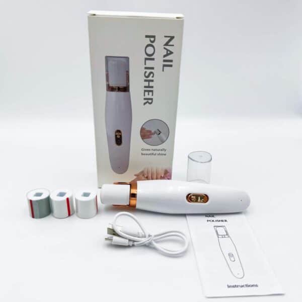 2 in 1 Multi-functional Electric Nail Polishing Machine and Electric Foot Grinder for Callus Remover with 4 Grinding Heads