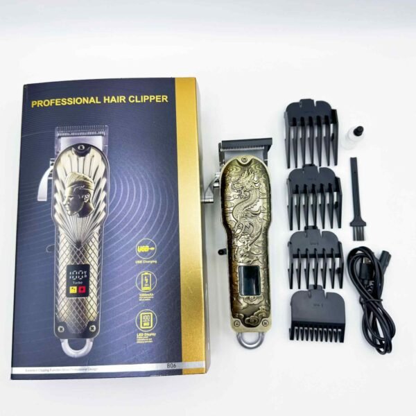 Professional Electric Hair Clippers Rechargeable Men's Trimmer LCD Haircut Machine Barber Shaver All in One Body Grooming Kit