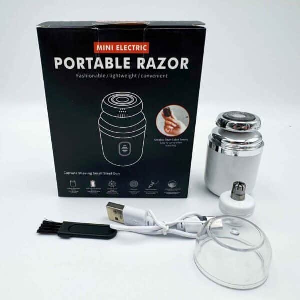New Mini Electric Shaver Nose Hair Shave 2-in-1 Men's Portable Capsule Shaver with You