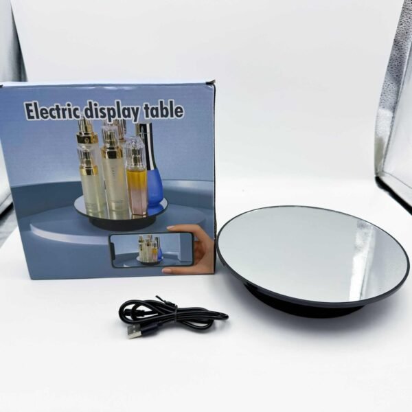USB Intelligent Adjustable Speed New Cross-Border Live Jewelry Display Stand Automatic Rotation Electric Charging Turntable