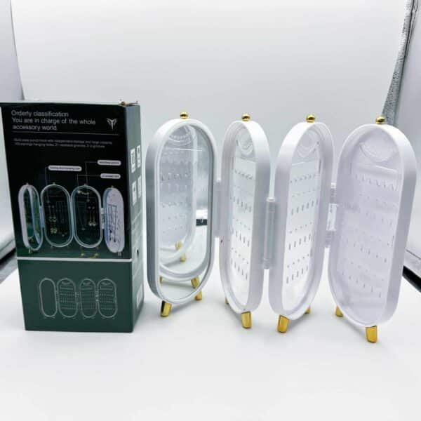 Jewelry Storage Box Earring Necklace Hand Jewelry Box Home Multi Functional Folding Portable Display Stand